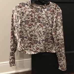 Philosophy Crop long sleeve top